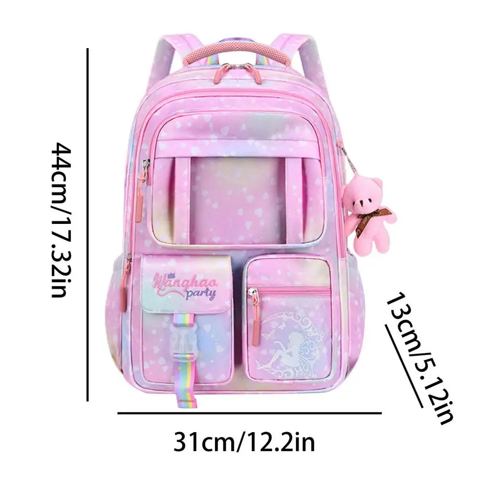 Cute Bear Princess Breathable Backpack