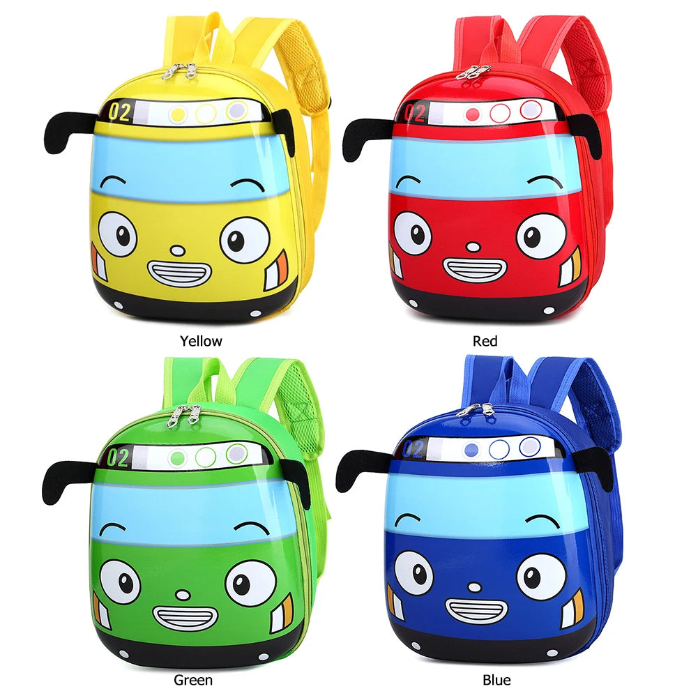 3D Cartoon Bus Toddler Backpack