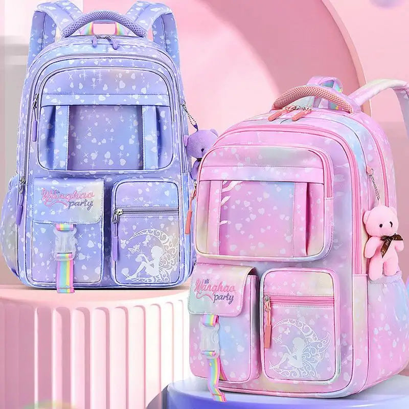 Cute Bear Princess Breathable Backpack