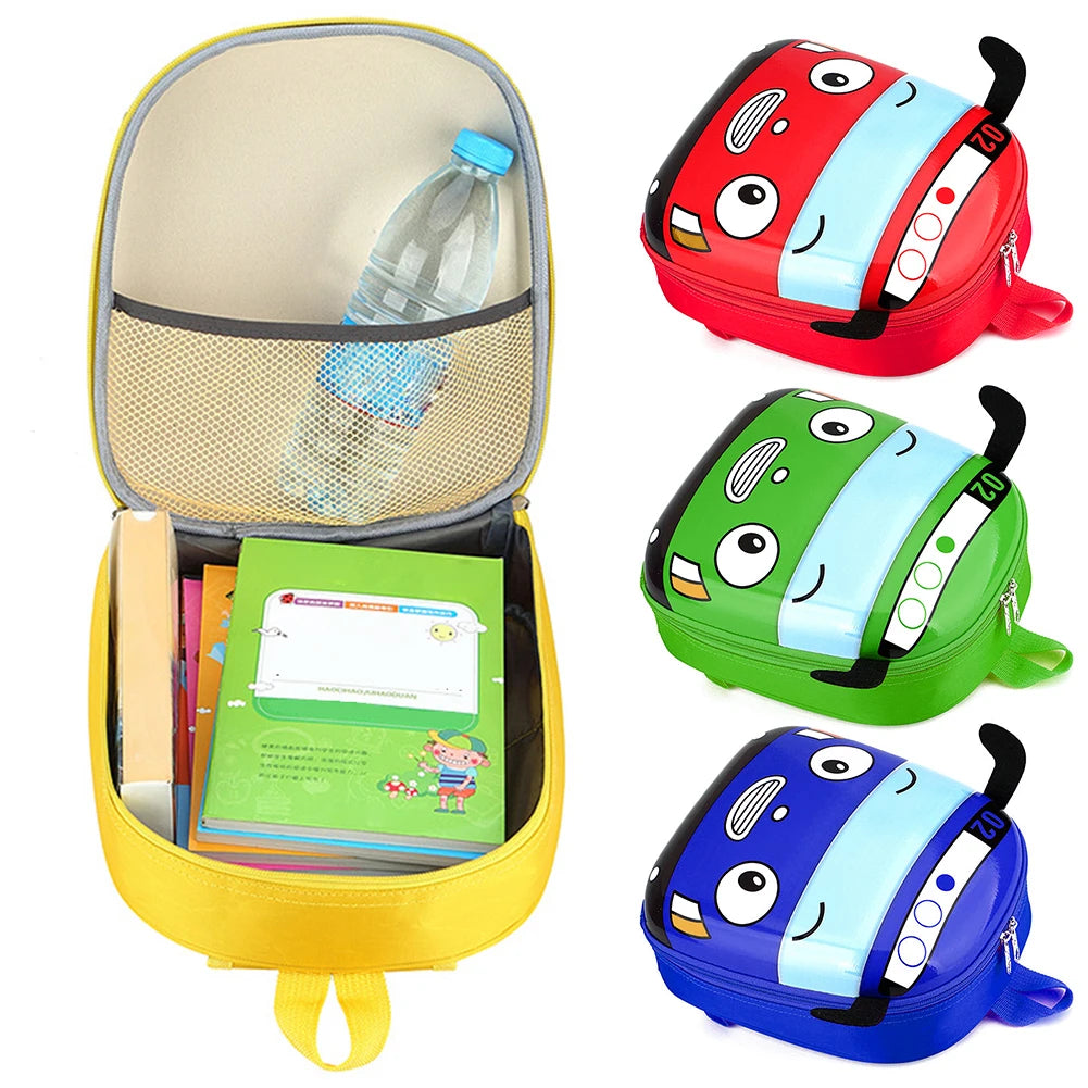 3D Cartoon Bus Toddler Backpack