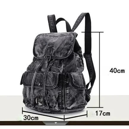 Fashion Casual Denim Women Backpack