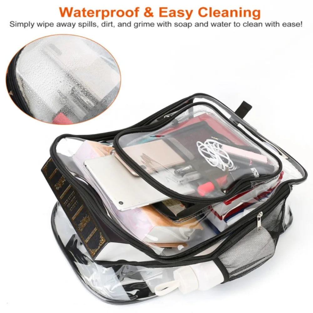 Straps Wide Range of Uses Clear Backpack