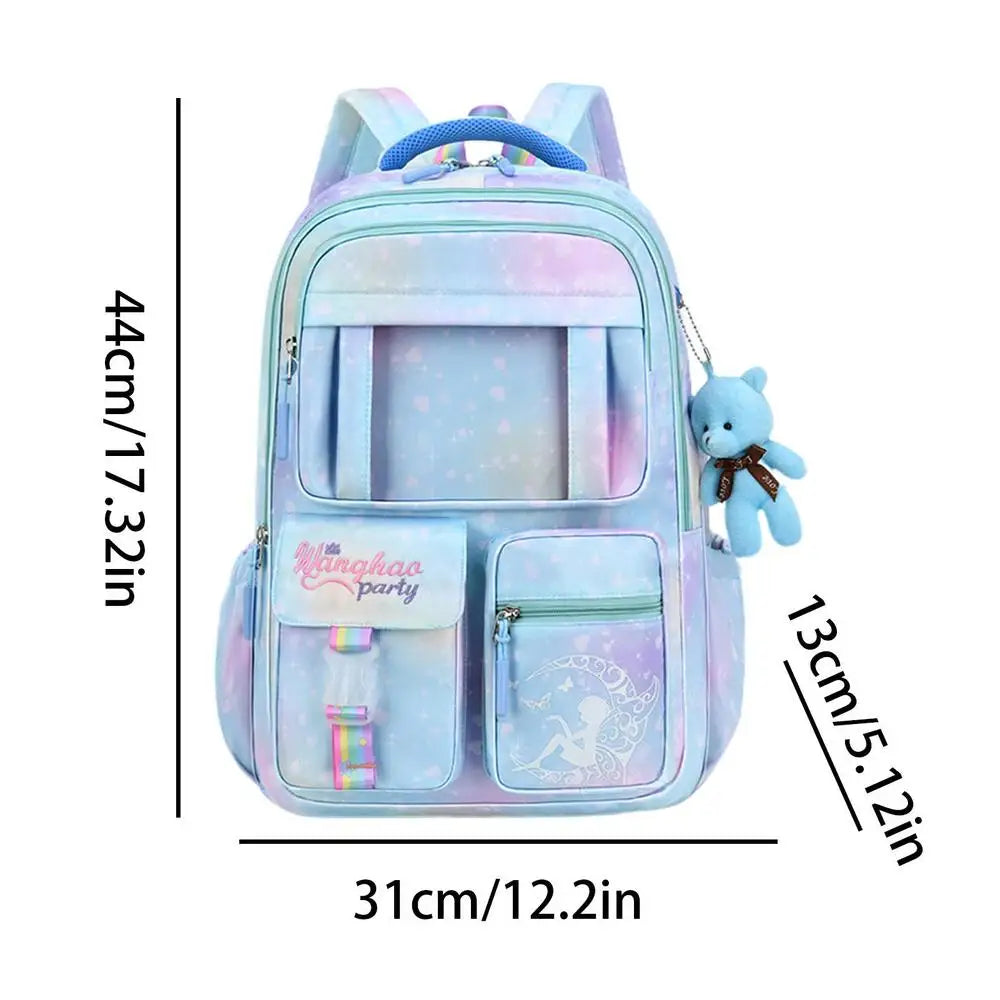 Cute Bear Princess Breathable Backpack