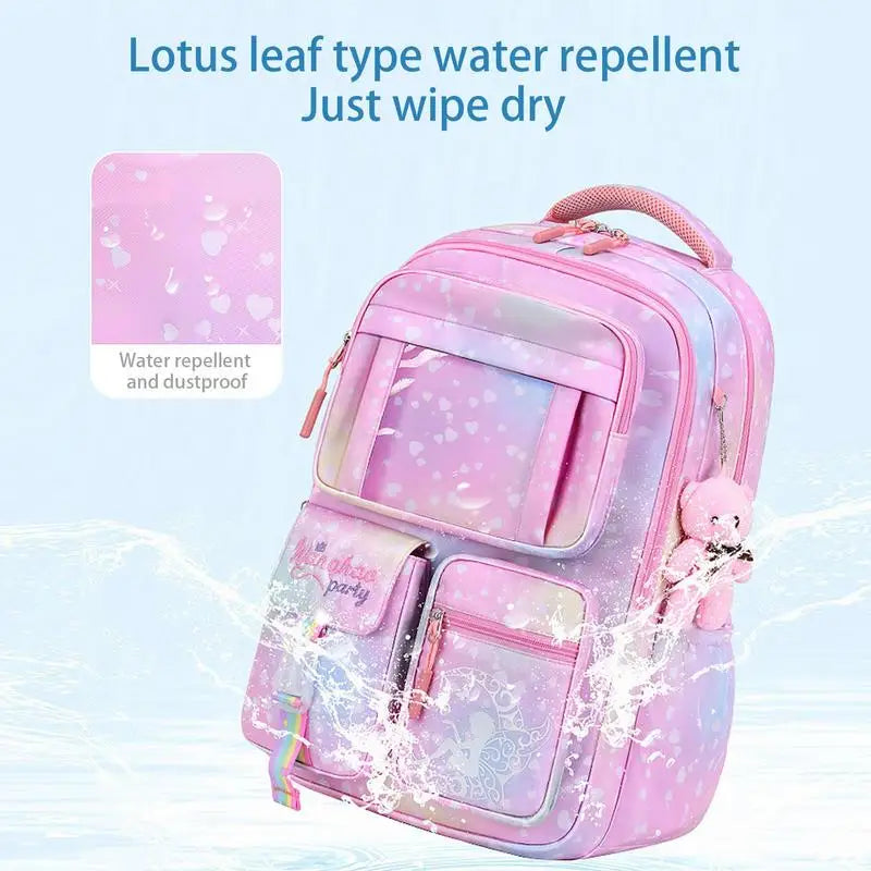 Cute Bear Princess Breathable Backpack