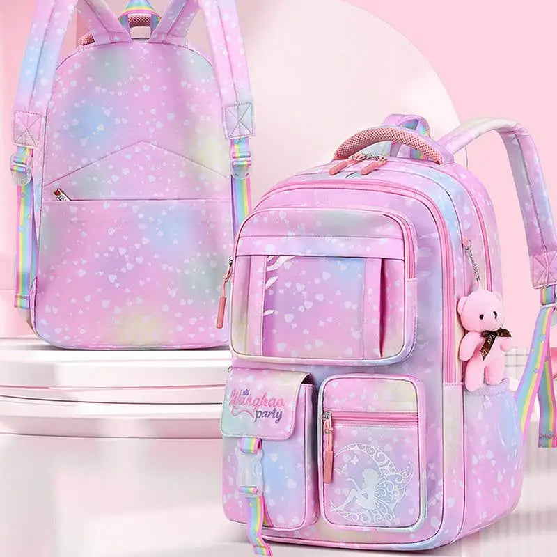 Cute Bear Princess Breathable Backpack
