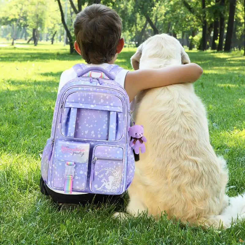 Cute Bear Princess Breathable Backpack