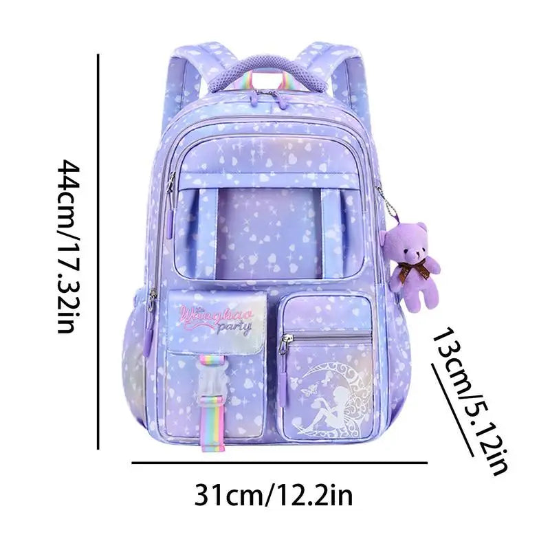 Cute Bear Princess Breathable Backpack