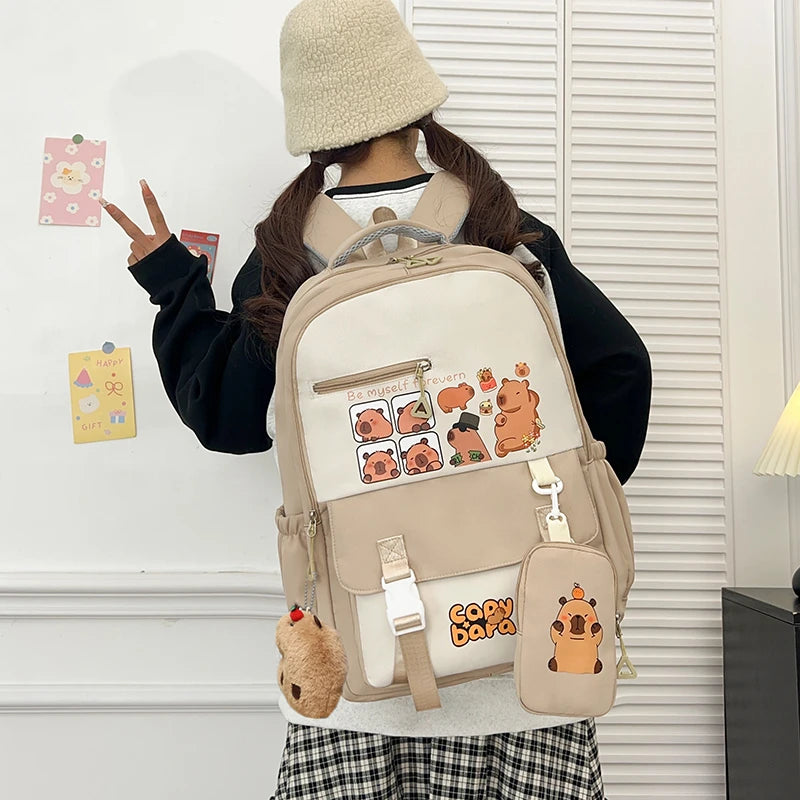 Cartoon Capybara Backpack