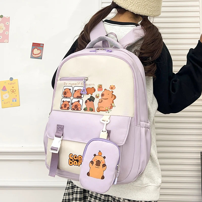 Cartoon Capybara Backpack