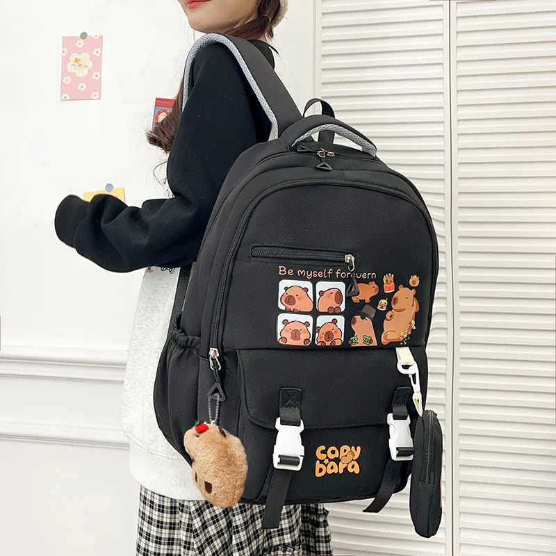 Cartoon Capybara Backpack