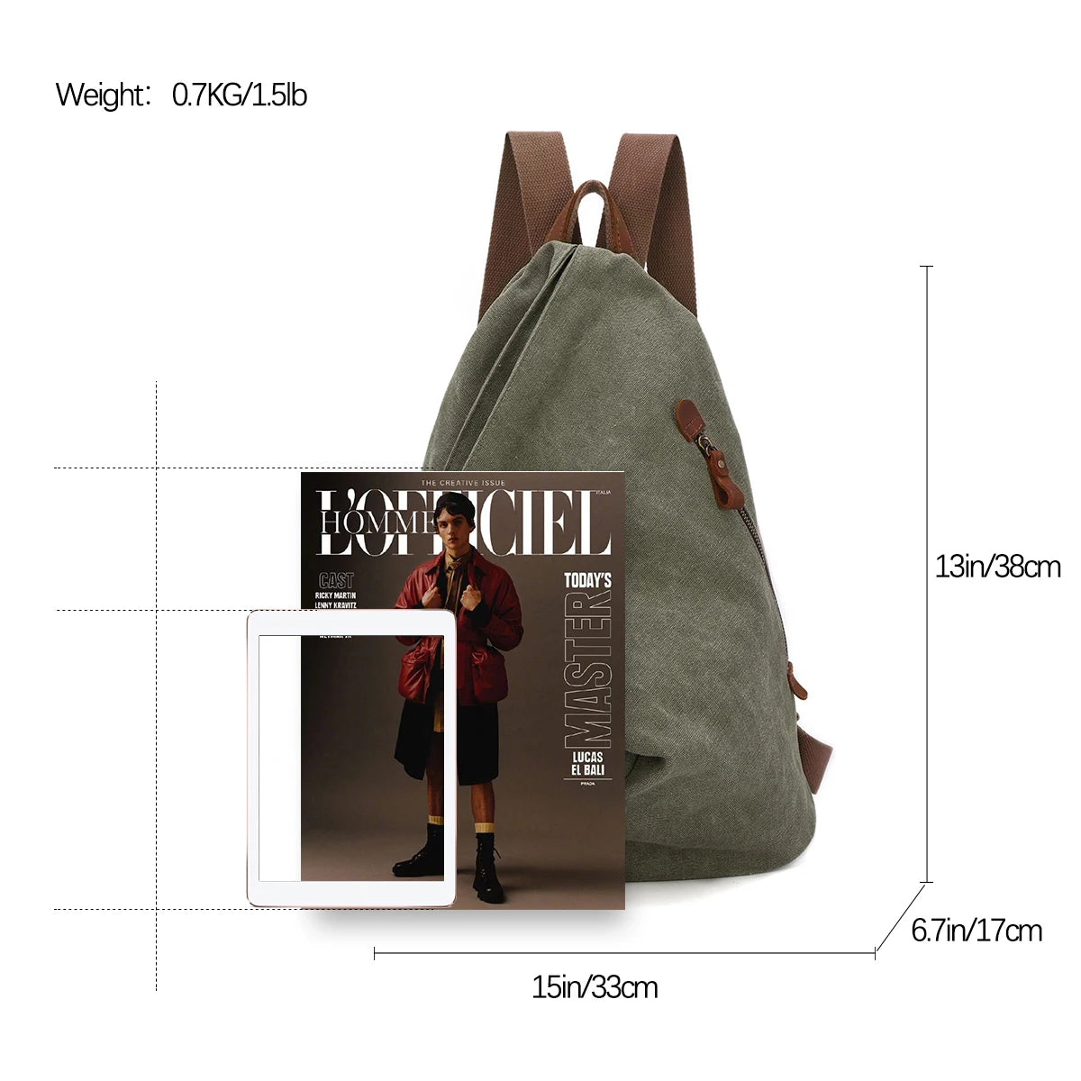 KL928 Canvas Vintage Backpack