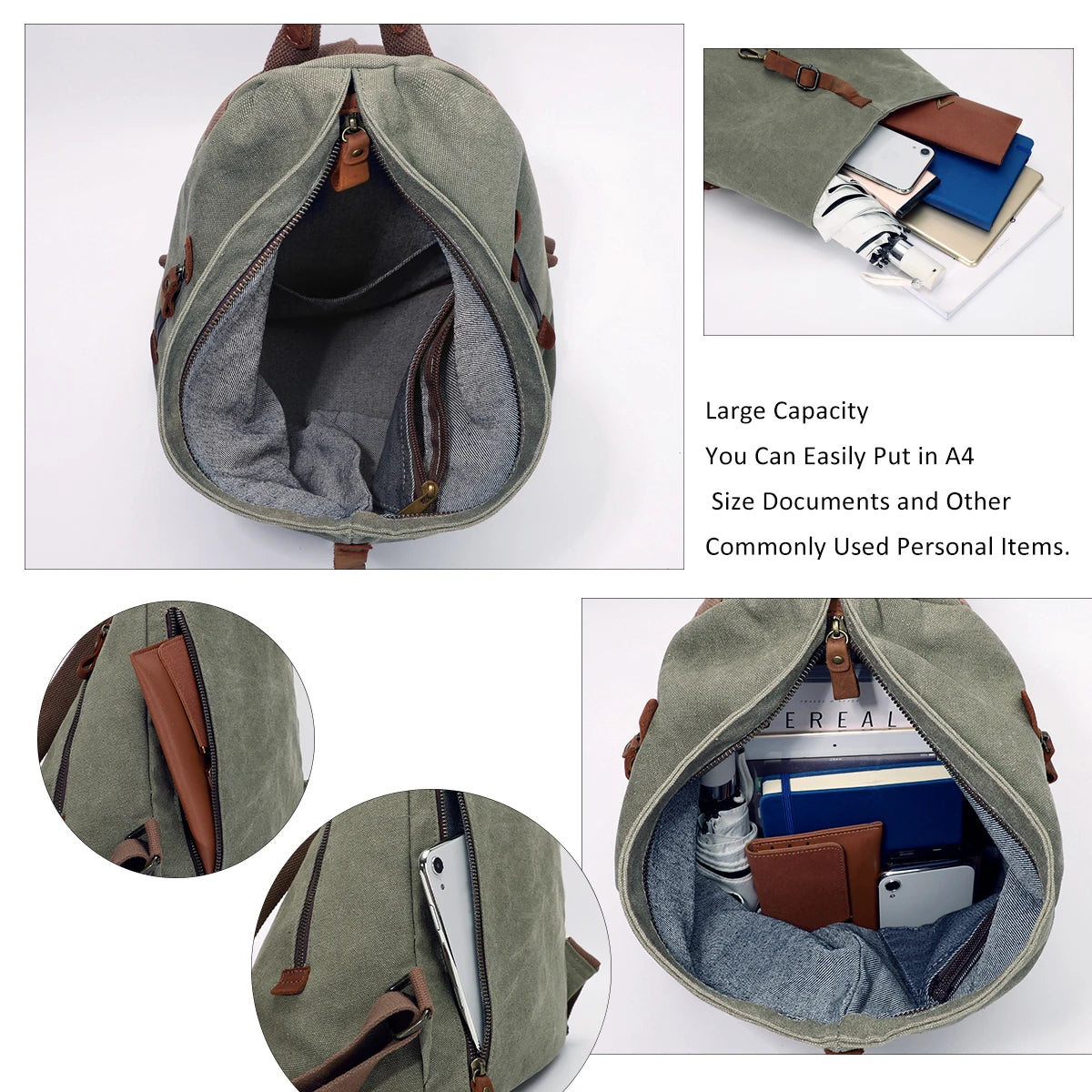 KL928 Canvas Vintage Backpack