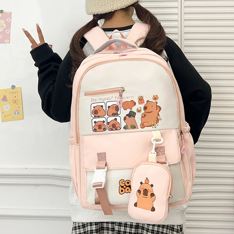 Cartoon Capybara Backpack
