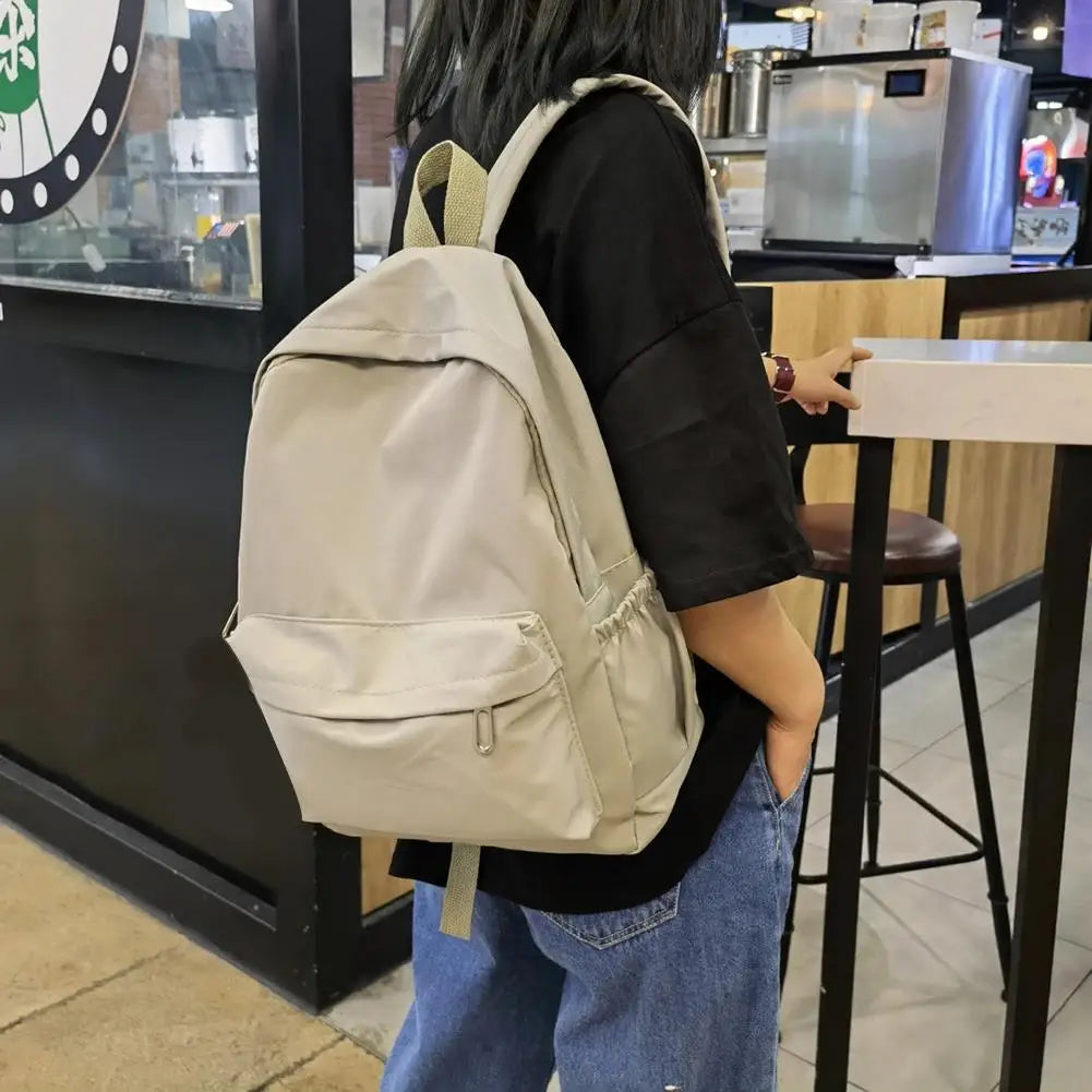 White School Bag Sports Travel Backpack